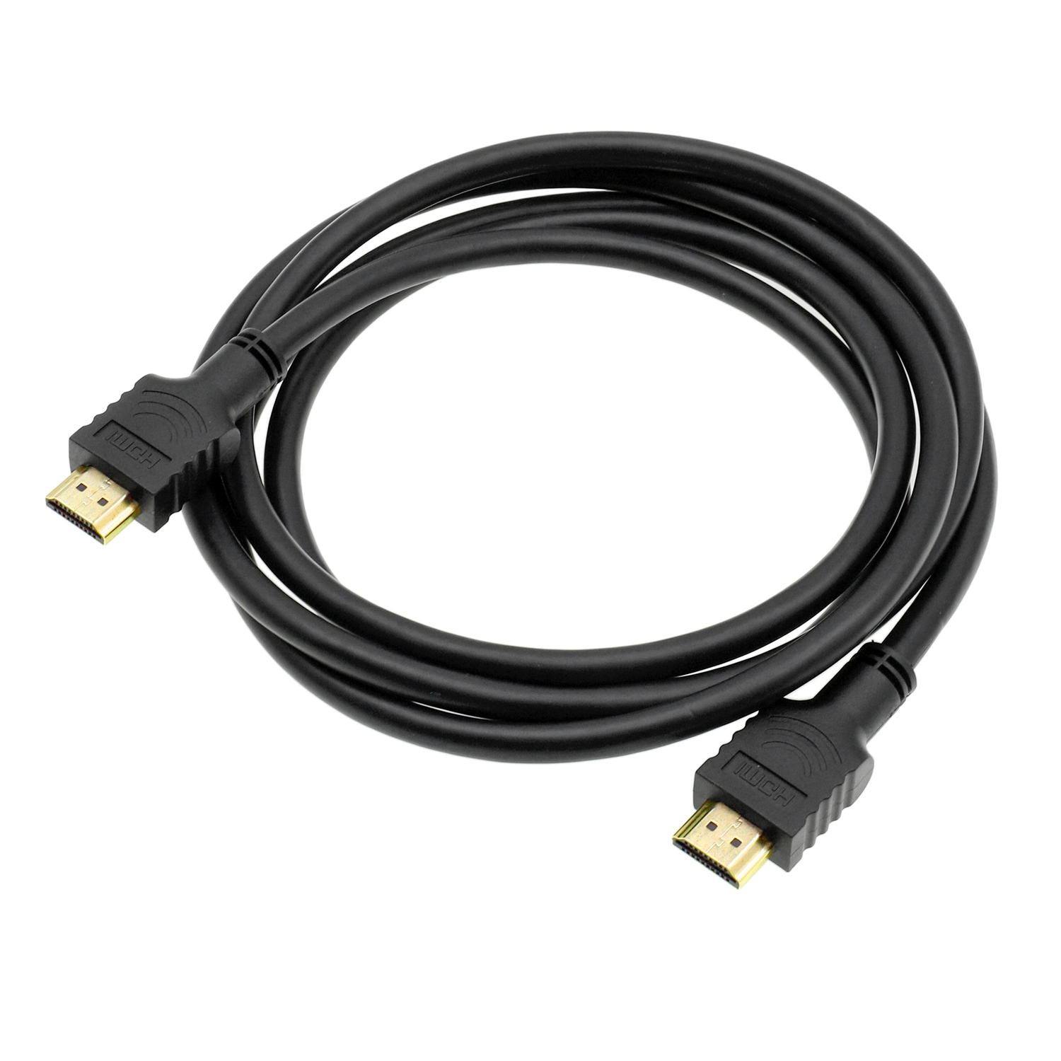 HDMI para HDMI plugue macho de nylon de PVC folheado a ouro para computador