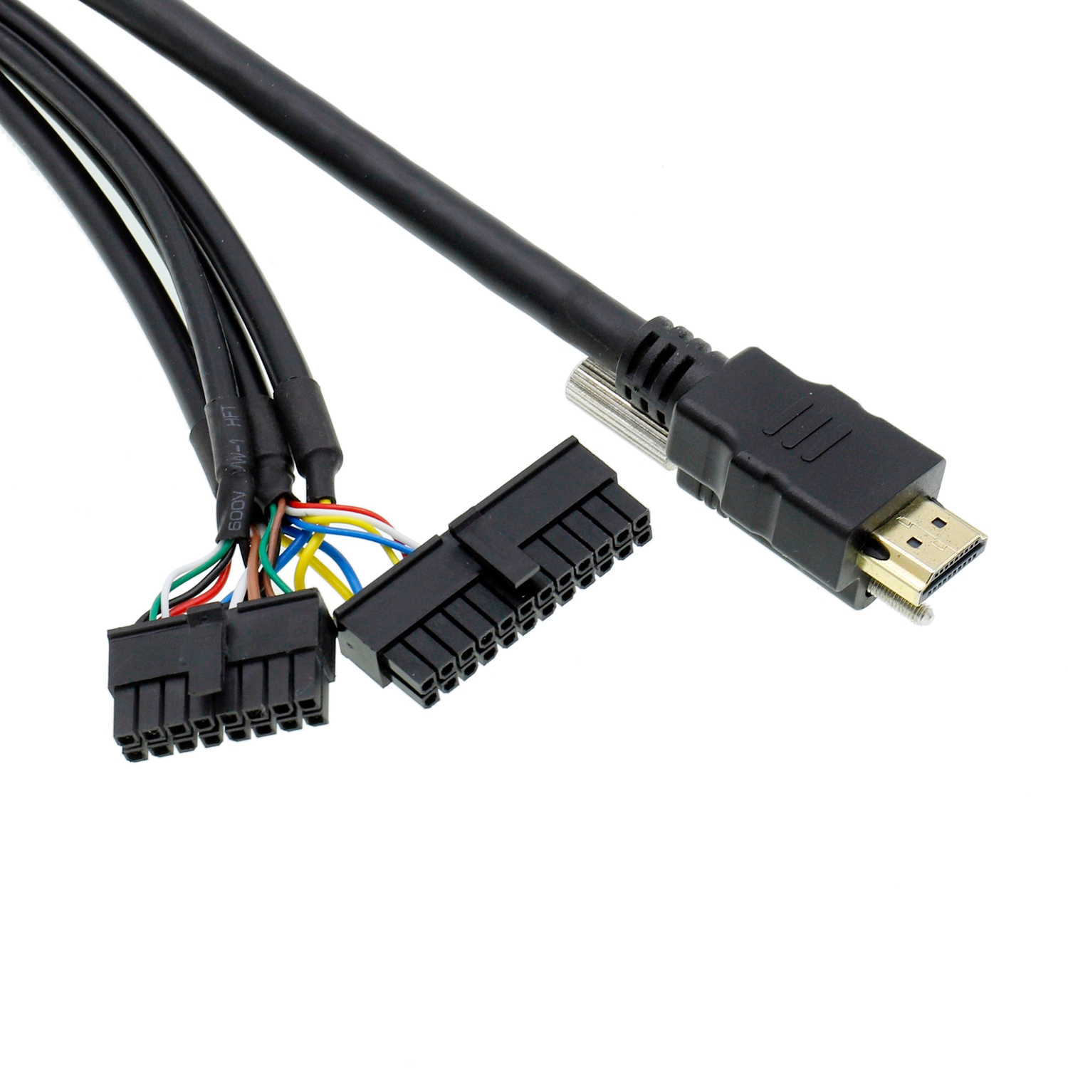 Chicote el&eacute;trico de fia&ccedil;&atilde;o automotiva para carca&ccedil;a de plugue HDMI M36 &agrave; prova d'&aacute;gua