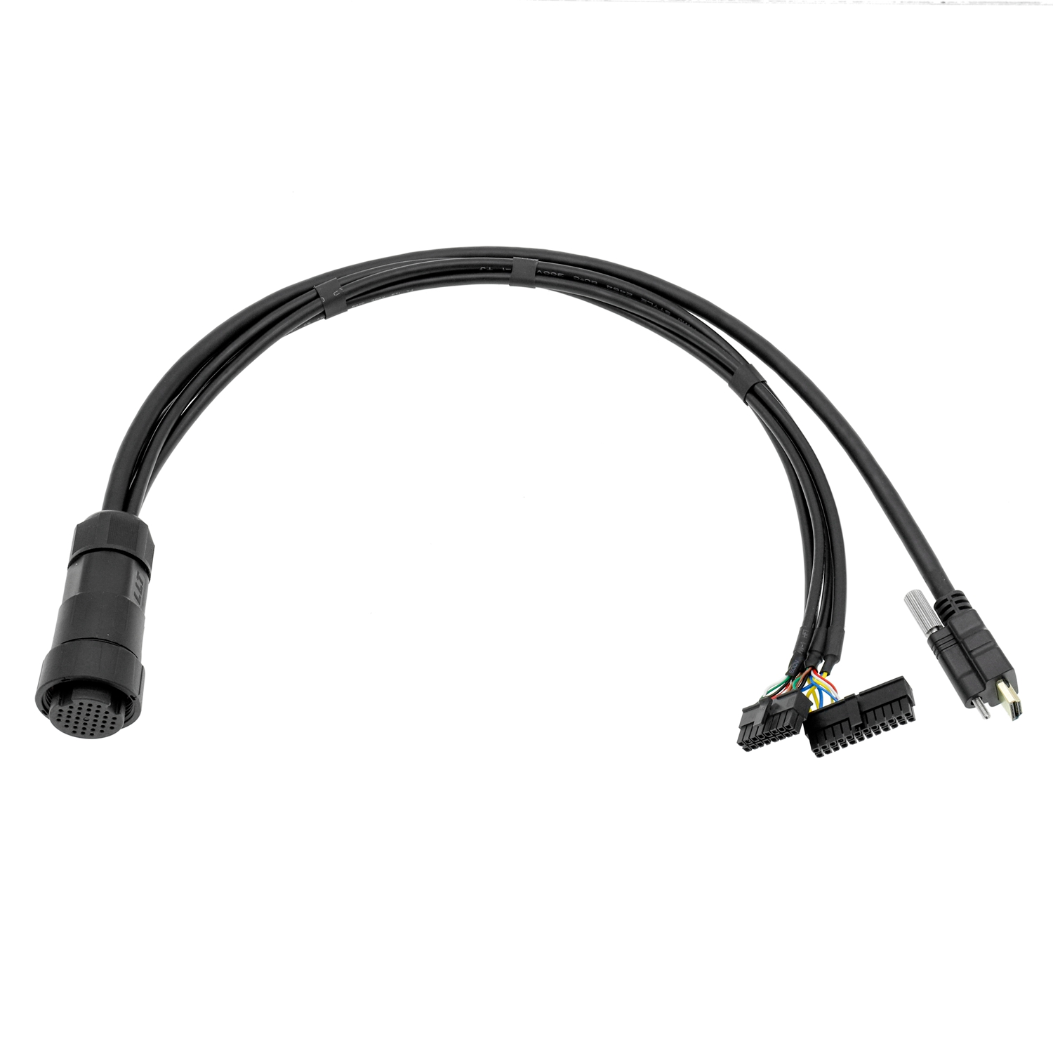 Chicote el&eacute;trico de fia&ccedil;&atilde;o automotiva para carca&ccedil;a de plugue HDMI M36 &agrave; prova d'&aacute;gua