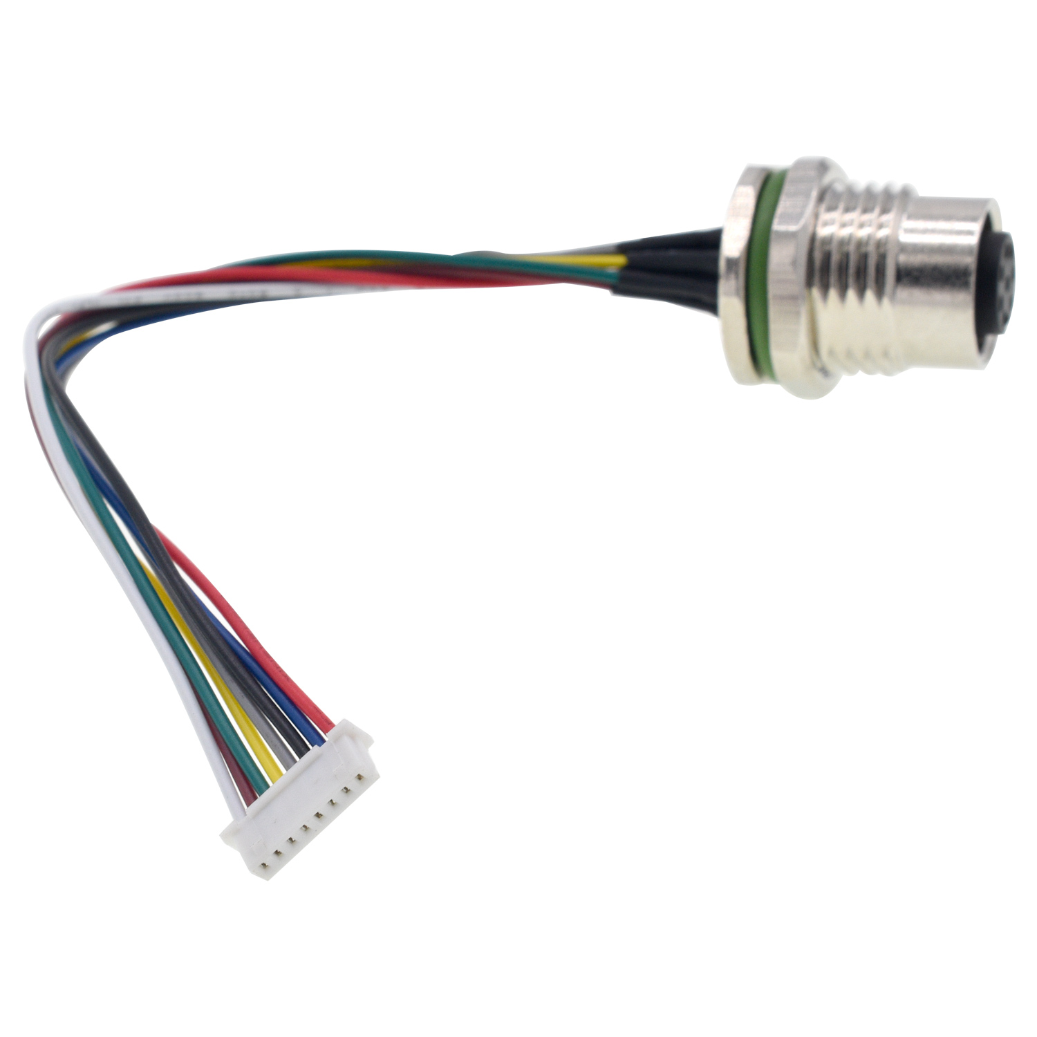 Conjunto de cabo conector f&ecirc;mea JST Molex 8PIN Terminal M12