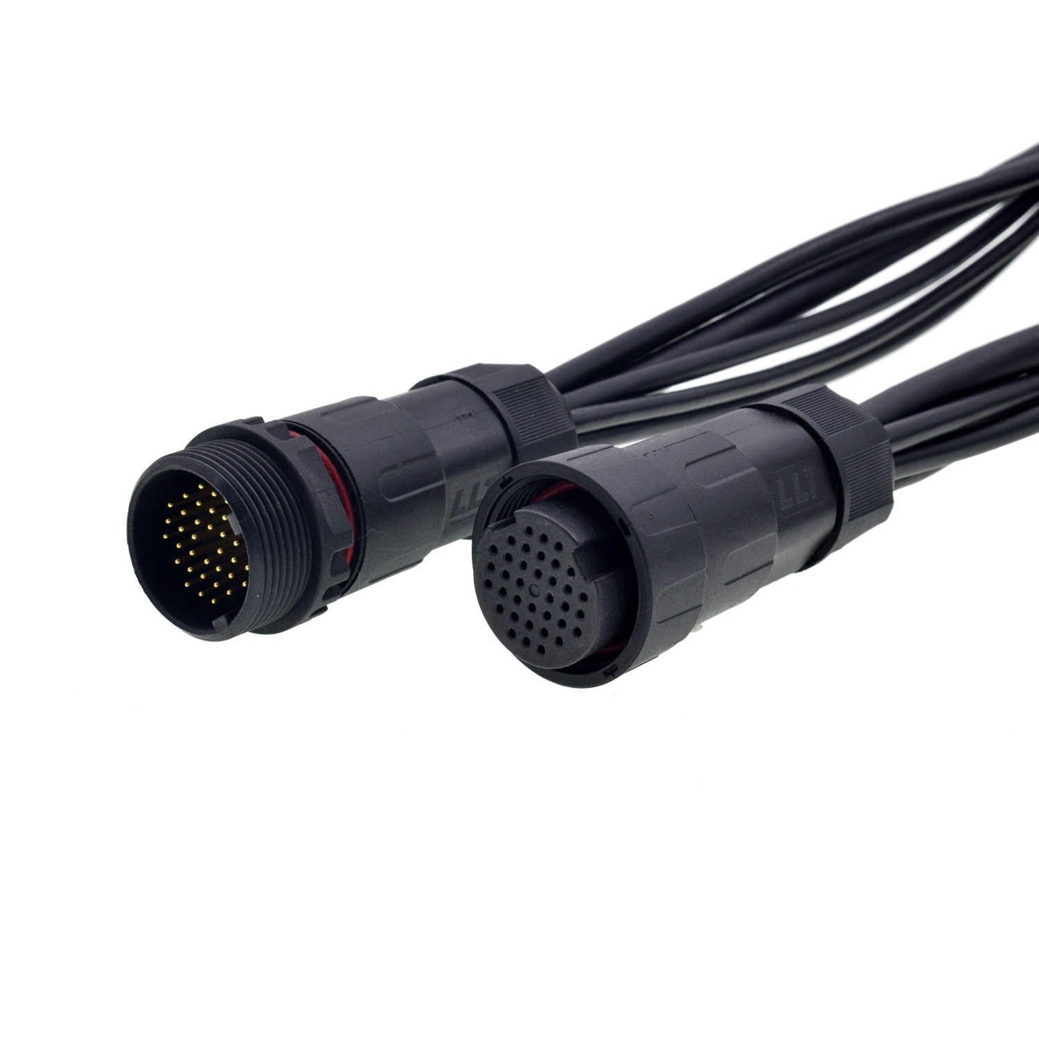 Chicote elétrico de fiação automotiva para carcaça de plugue HDMI M36 à prova d'água